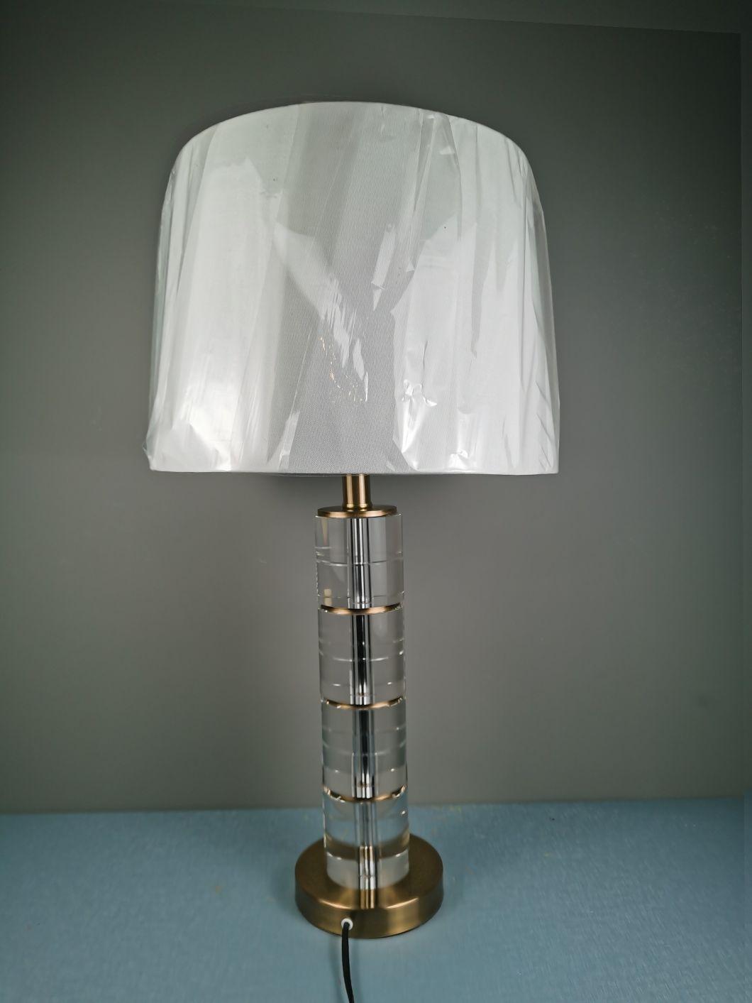 Simple Crystal Bedroom Study Table Lamp Fashionable High-End Model Room Villa Living Room Hotel Club Lobby