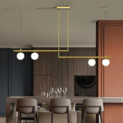 Modern Minimalist Long Pendant Lamp LED Restaurant Bar Kitchen Coffee Shop Light Nordic Lamp (WH-AP-255)