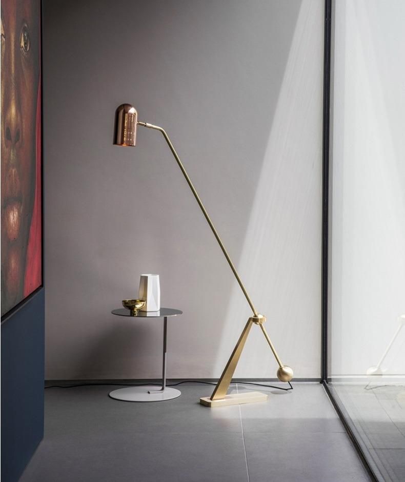 British Nordic Retro Style Fashion Simple Creative Personality Living Room Bedroom Fishing Metal Floor Lamp