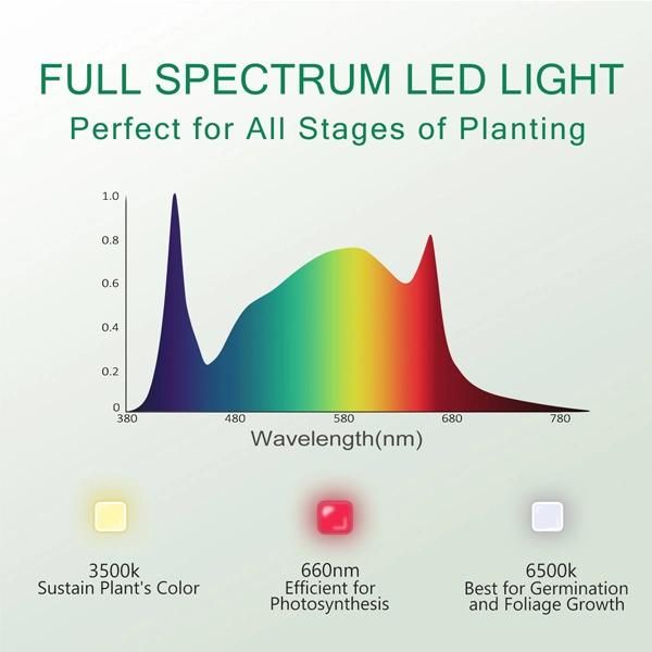 Foldable Full Spectrum 640W Samsung Lm301h Lm301b W/UV/IR Indoor Greenhouse LED Grow Light with 8 Bars for Cann