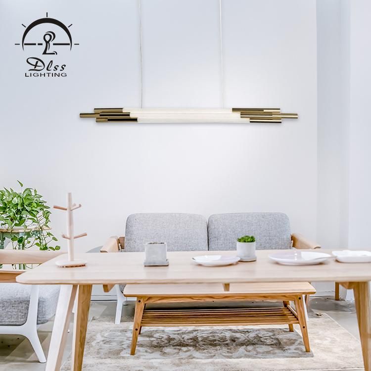 New Product Modern Dining Room Lighting Glass Tube LED Pendant Light