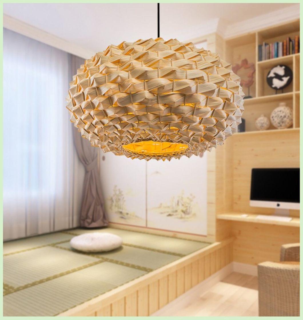 DIY Creative Bamboo Hanging Pendant Lamp