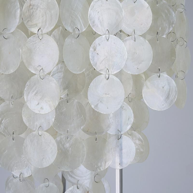 Modern Nordic Natural Shells Floor Lamp Bedroom Standing Shell Floor Lamps (WH-MFL-31)