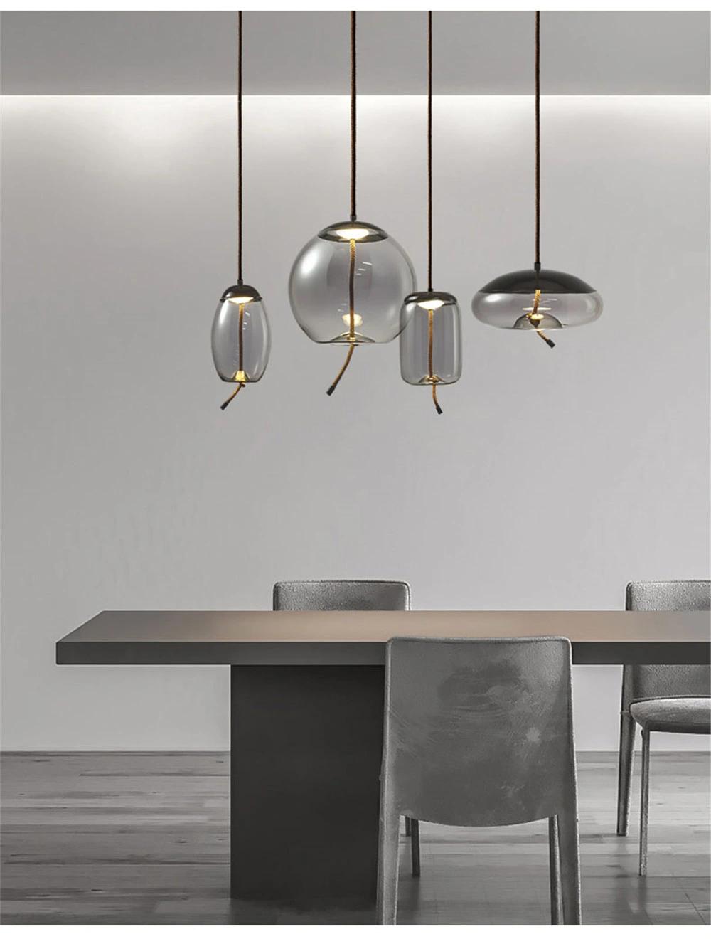 Modern Custom Transparent Glass Globe Pendant Light