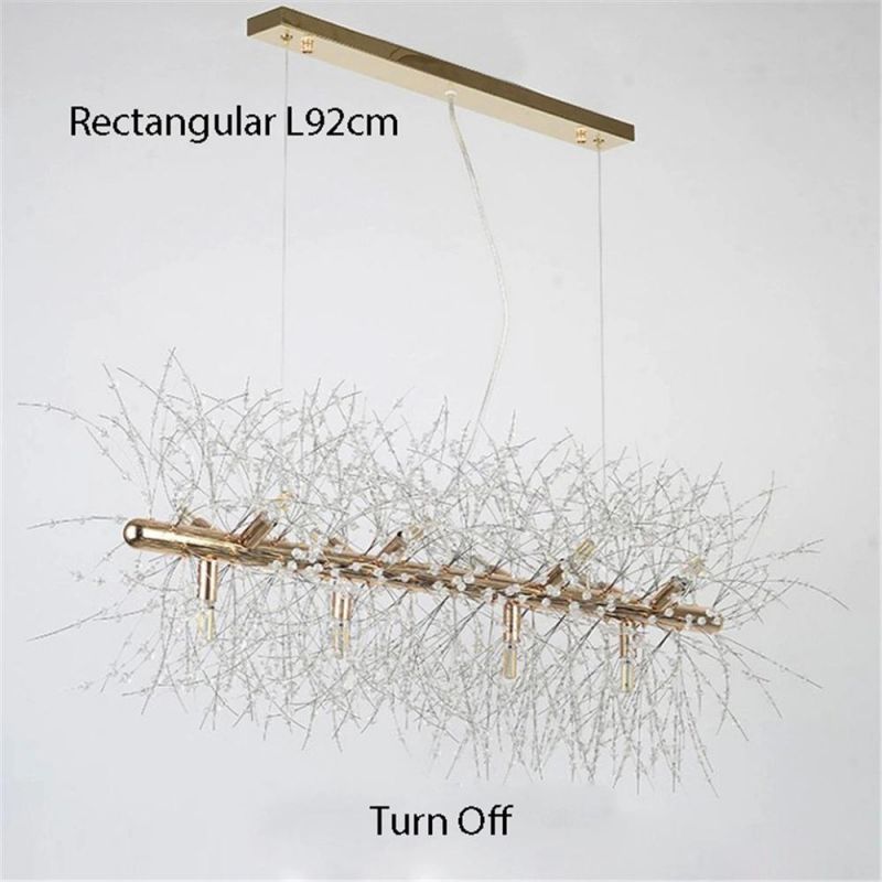 Modern Crystal LED G9 Dandelion Chandelier Lighting for Dining Room / Restaurant / Shops
