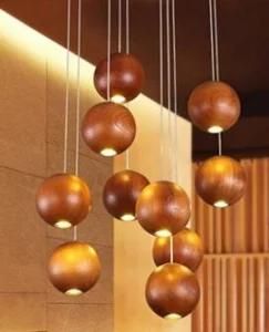 Modern Wood Art Chandelier