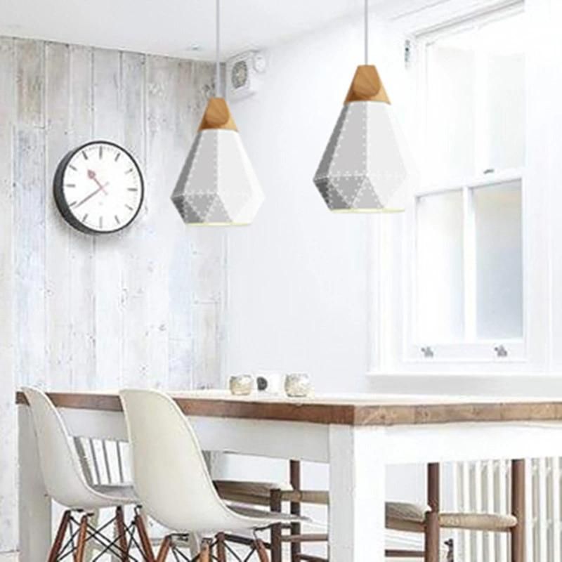 Modern Minimalist Design Wood Pendant Light Annelise Unique Jewel Scandinavian Pendant Light (WH-AP-331)