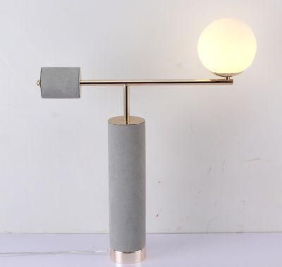 Post Modern Simple Design Cement Table Lamp for Home Decor