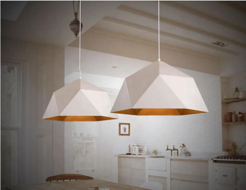 Retro Wrought Iron Decorative Lights Irregular Shape Minimalist Chandelier Pendant Lamp