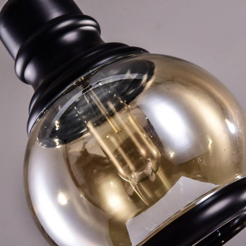 Vintage Loft Amber Glass Pendant Light Style Restaurant Bar Bed Room Glass Pendant Lamp (WH-VP-79)