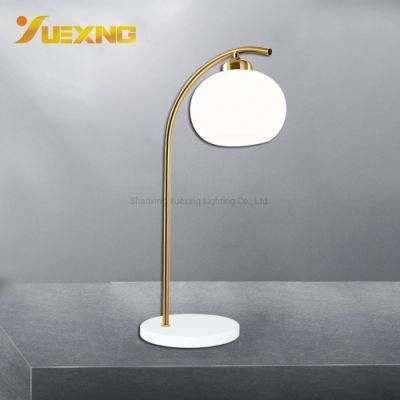 Modern American Crystal Colorful Ball Decorative E27 Max60W Metal Bronze Bedside Table Lamp for Bedroom Indoor