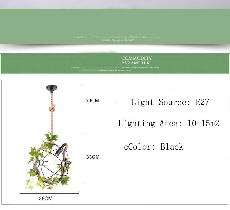 Simulation Green Plant Pendant Lamps Creative Modern Simple Plant Hanging Light (WH-VP-147)