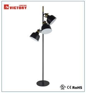 New Design Modern 3light Black Down Floor Lamp