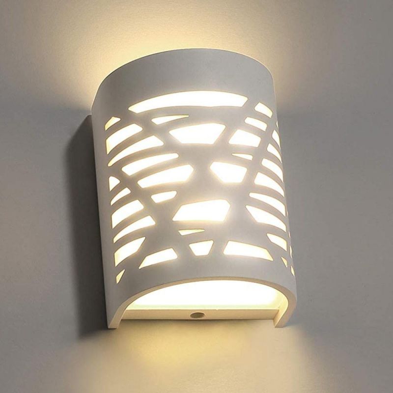 White Wall Sconce LED Wall Sconce Warm White Sconce Wall Lighting LED Wall Sconce Frosted Cover Bedroom Hallway Stairway Porch Office Hotel