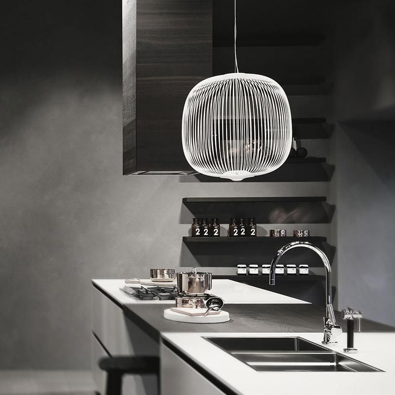 Foscarini Spokes Pendant Light 1/2 Iron Bird Cage Lamp Dining Room Kitchen Spokes Suspension Lamp (WH-AP-279)