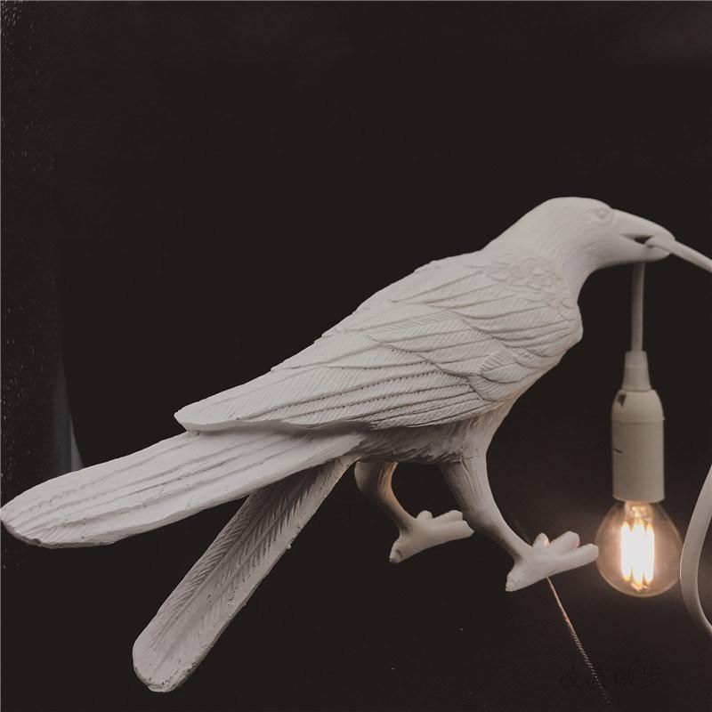 Bird Lamp Creative Bedroom Animal Heading Bird Resin