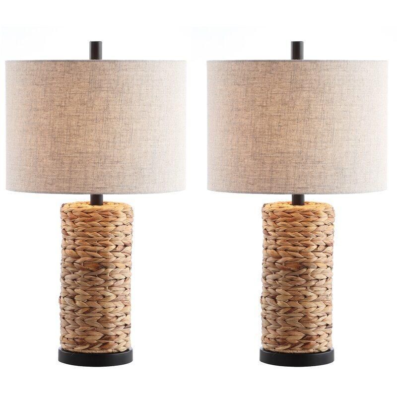 Home Decoration Lights Rattan Desk Table Lamp for Hotel Office Living Room