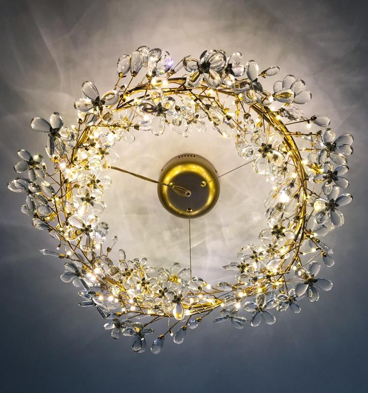 Pendant Lamp Decorative Lighting Village Branch Crystal Living Room Lamp