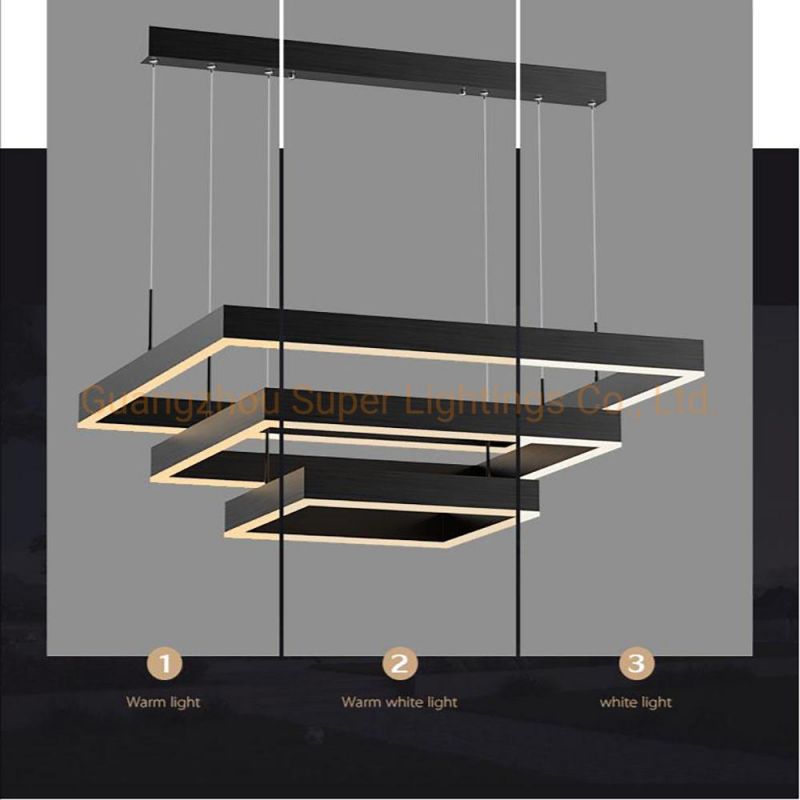 High Quality Lighting Rectangular Dining Table Chandelier Pendant Lamp