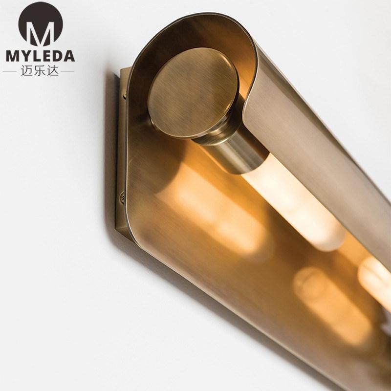 Solid Brass Hand Polished Brass Sconce Wall Light