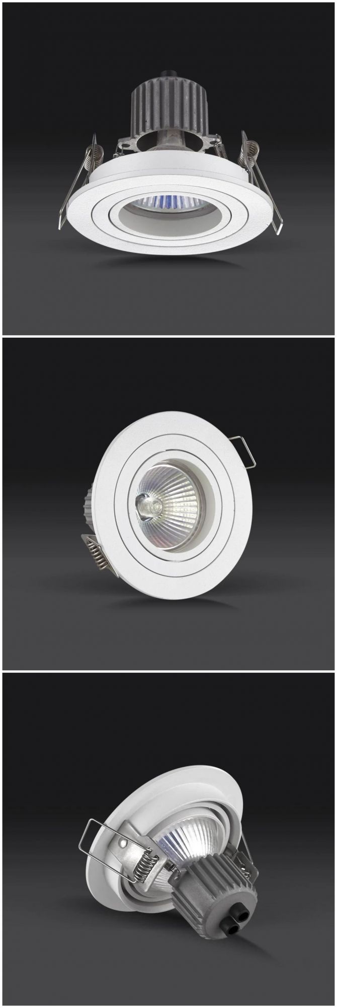 Cast Aluminum Gu5.3 GU10 MR16 Recessed LED Downlight