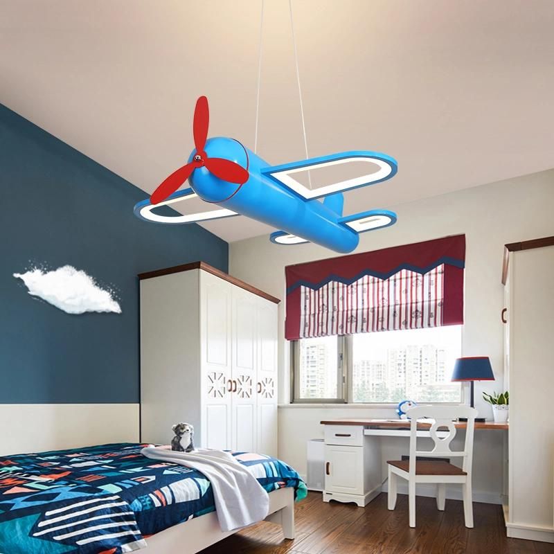 Children′s LED Pendant Lamp Airplane Nordic Hanging Kids Room Decoration Boys (WH-MA-151)