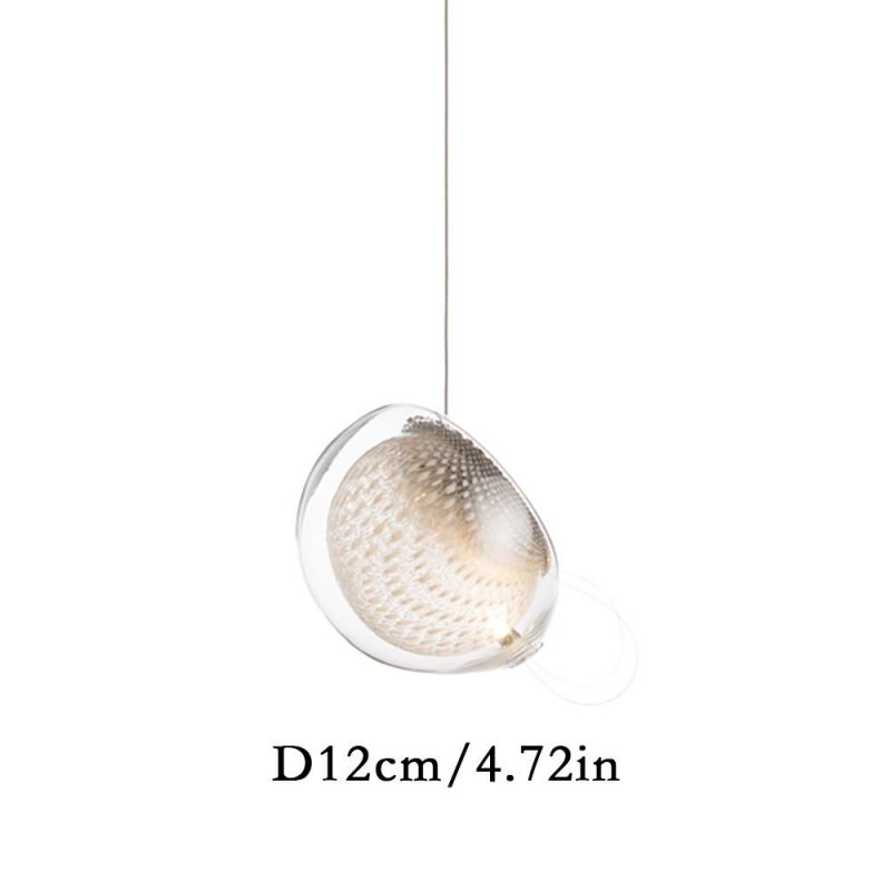 Nordic Glass Pendant Lamp Postmodern Art Restaurant Bedroom Bedside Creative Bar Simple Villa Pendant Lamp (WH-AP-176)