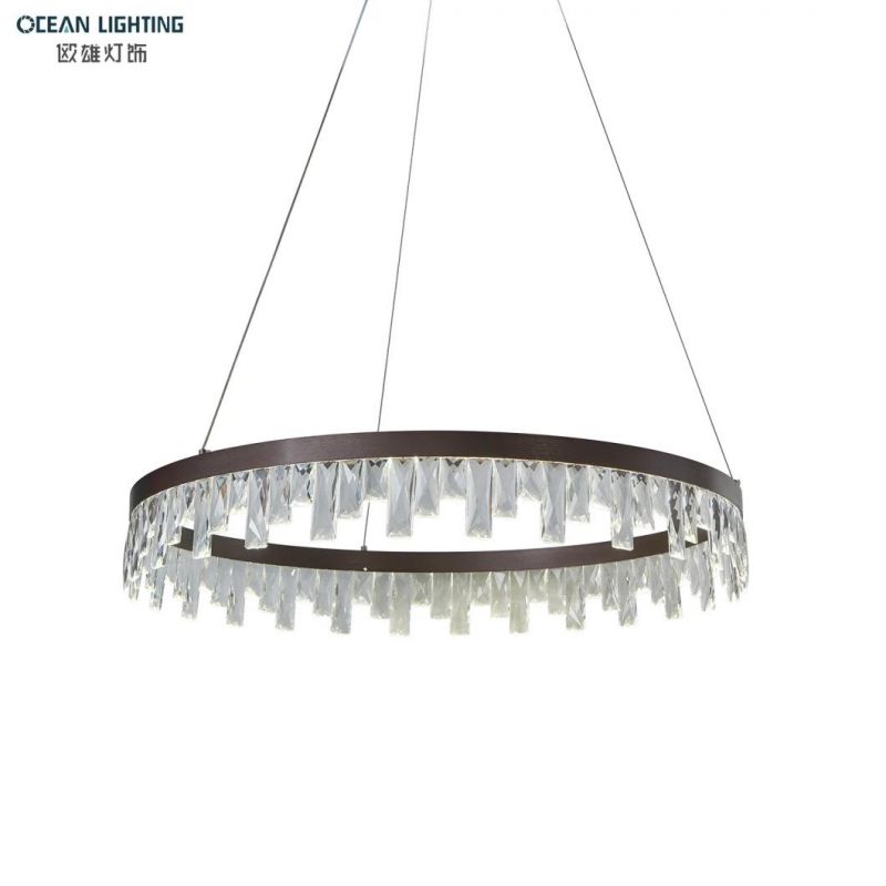 Crystal Ring Style Design Decor Modern Pendant Lamp Chandelier