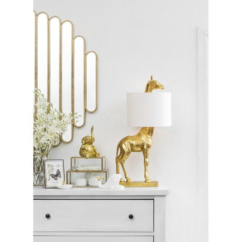 Unique Animal Customized Accept Antique Gold Giraffe Lamp Design Luxury Deck Light Home Decor Bedside Resin Lamps Multi-Colors