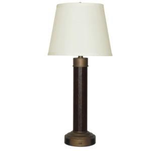 Brown Leather Hotel Desk Lamp for Five Star Hotel