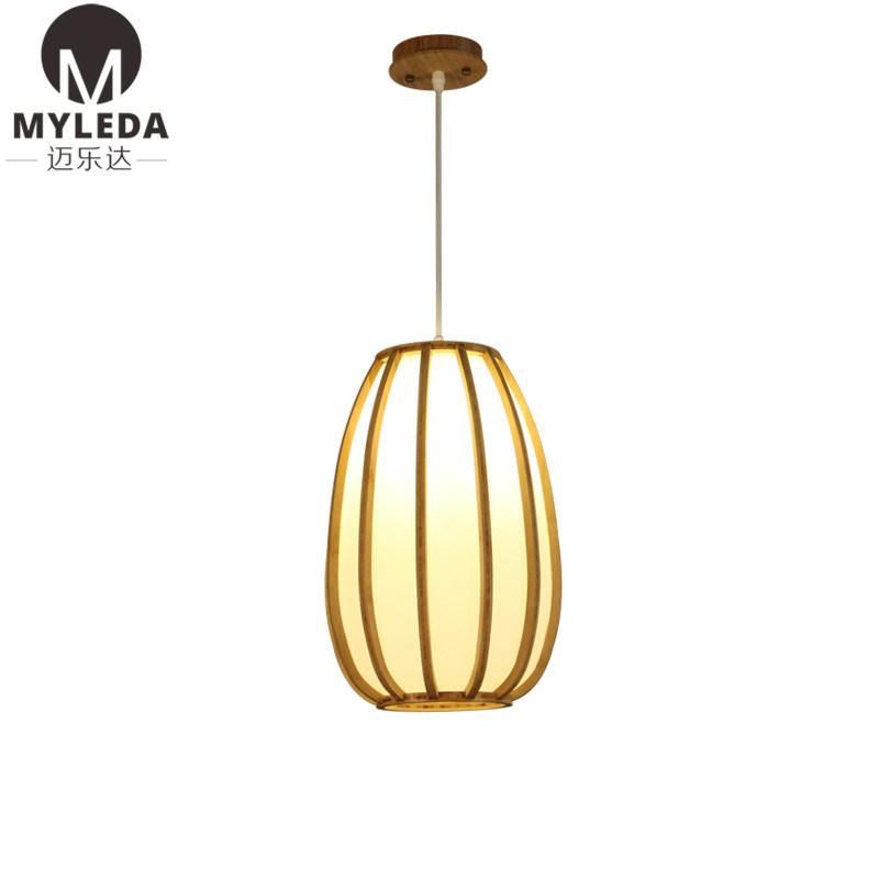 Popular LED Ceiling Modern Metal Chandelier Bamboo Pendant Light