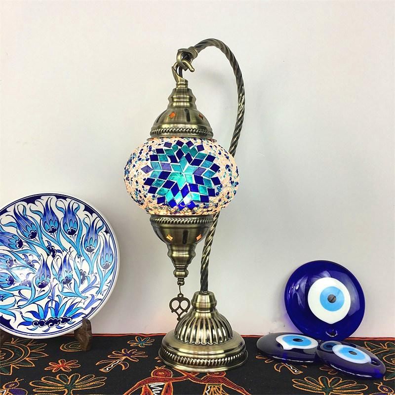 Moroccan Table Lamp Retro Romantic Bedroom Living Room Dining Hotel Hotel Bar Bar Turkish Lamp (WH-VTB-08)