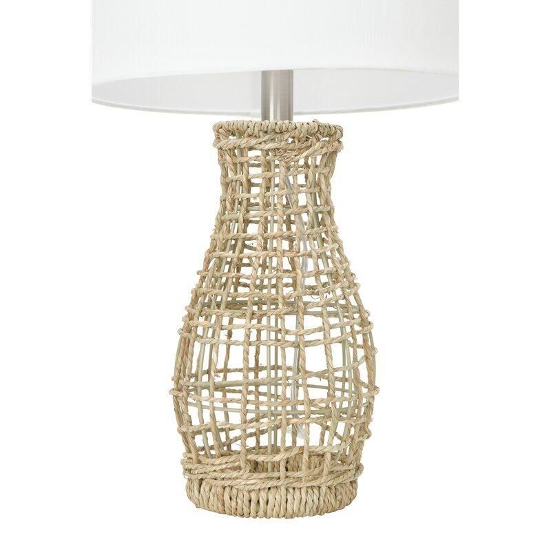 Bamboo Desk Table Lamp for Bedroom LED Lgith