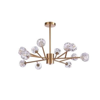 Dafangzhou 90W Light China Bonnington Chandelier Manufacturer Crystal Pendant Lamp Clear Frame Color Hanging Pendant Lamp Applied in Lobby