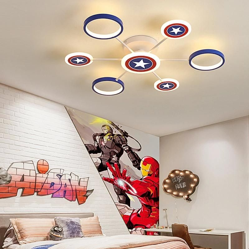 Kids Bedroom Decor LED Lights for Room Indoor Chandelier Lighting Baby Boy Ceiling Lamp (WH-MA-181)