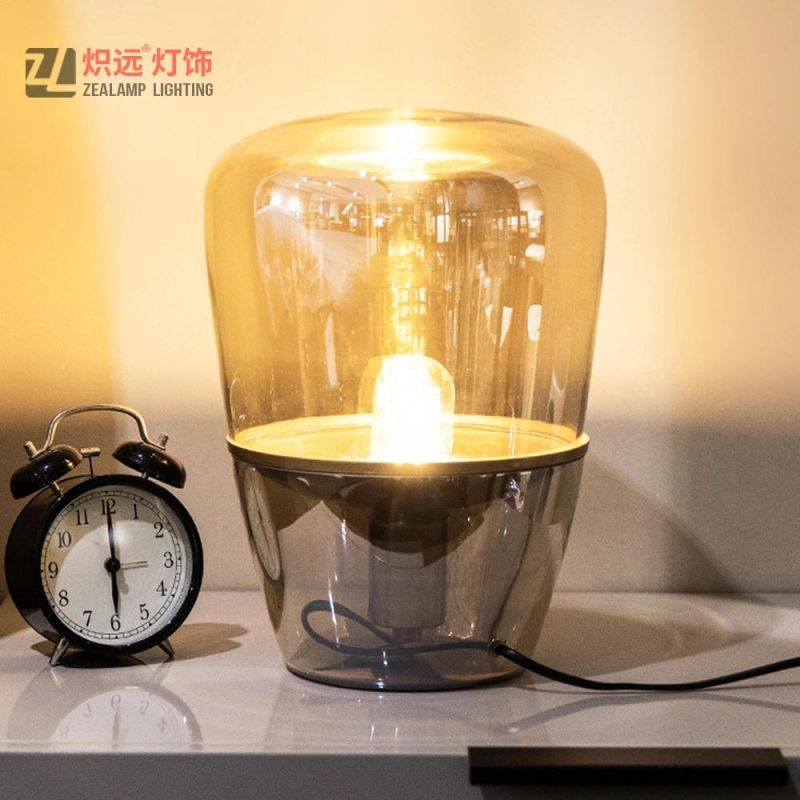 Postmodern Art Glass Table Lamp Restaurant Hardware Decorative Table Lighting