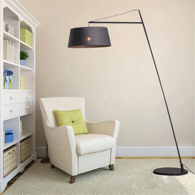 Modern Hotel Bedroom Metal Base Adjustable Reading LED Floor Lamps