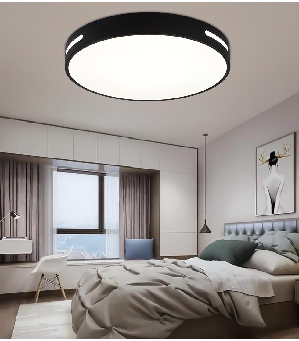 LED Round Down Lighting Iron Living Room Bedroom Wall Lamps Panel Ceiling Lighting