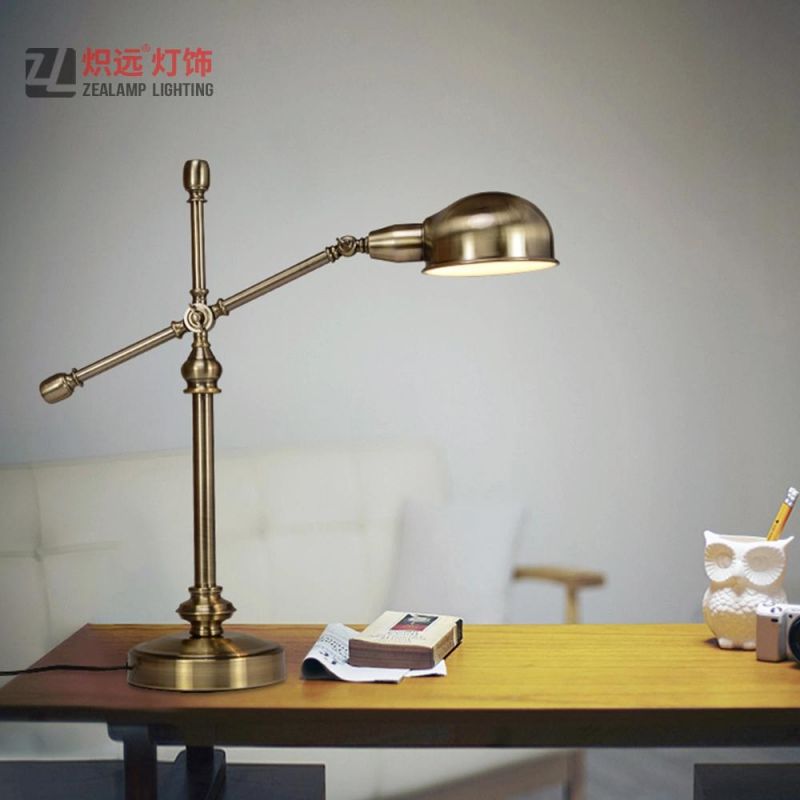 Modern Hotel Project Portable Metal Desk Table Lamp