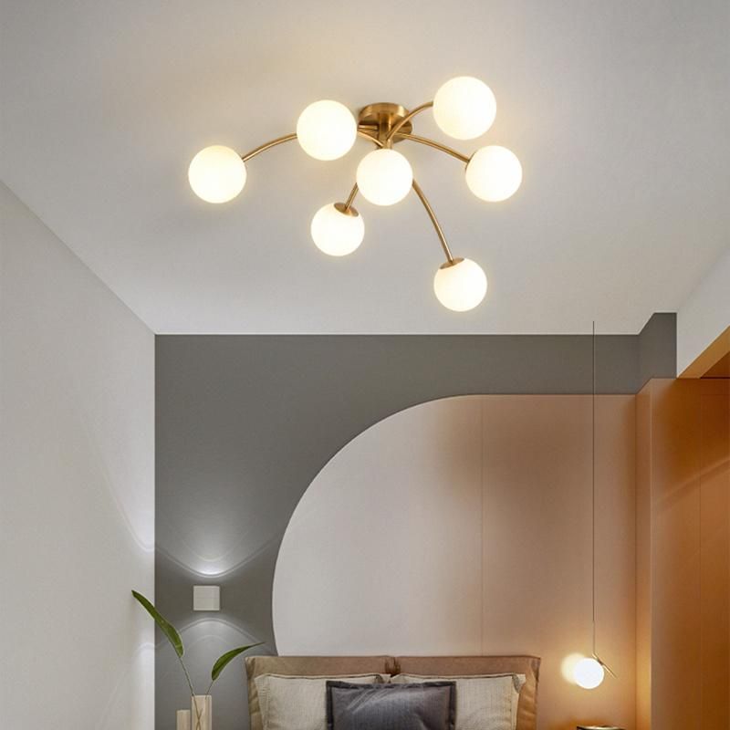 White Transparent Lampshade Hotel Lamp Living Room Lamp Ceiling Lamp LED