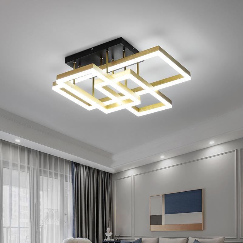 Modern Design Golden Color Living Room LED Ceiling Lamp Bedroom Light