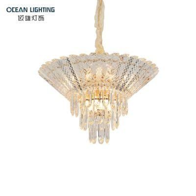 Golden Ligthing Dia50*H32cm Round Iron E14X12 Diamon K9 Crystal Chandelier