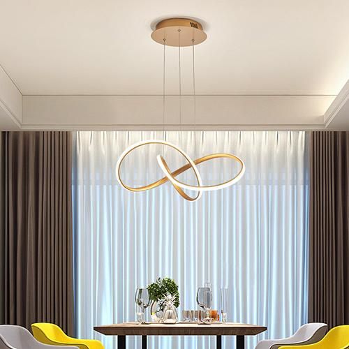 Modern Lighting Pendant Light LED Aluminum Black Color for Home Hanging Lamp