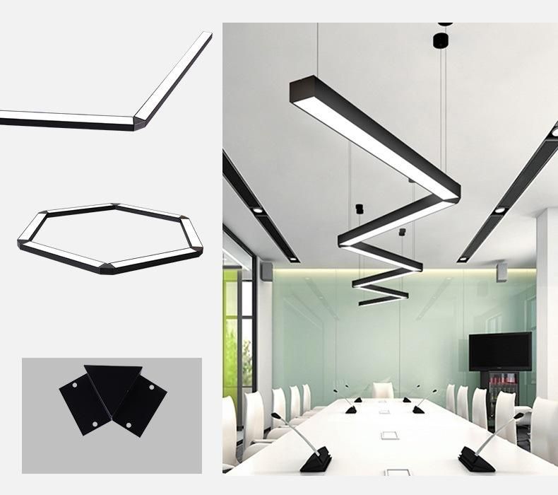 Modern 3000-6000K Office and Salon LED Pendant Lighting Linear Light Zf -Cl-069