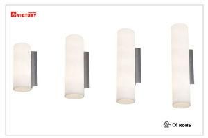 Hotel Indoor Modern Simple Glass Wall Lamp in White Color