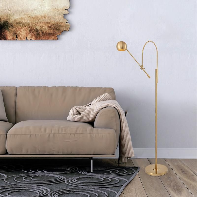 LED Living Room Standing Luminaires Iron Lights Bedside Illumination Home Deco Modern Floor Lamp (WH-MFL-45)