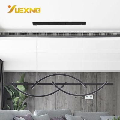 LED Modern LED Linear Lighting Black White Color Office Pendant Light Linear LED Chandelier Pendant Light