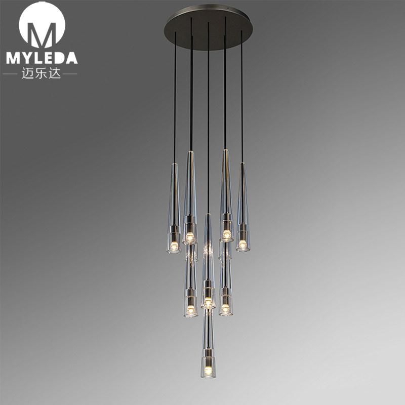 Modern Chandelier Contemporary Linear Ceiling Lamp Pendant Light