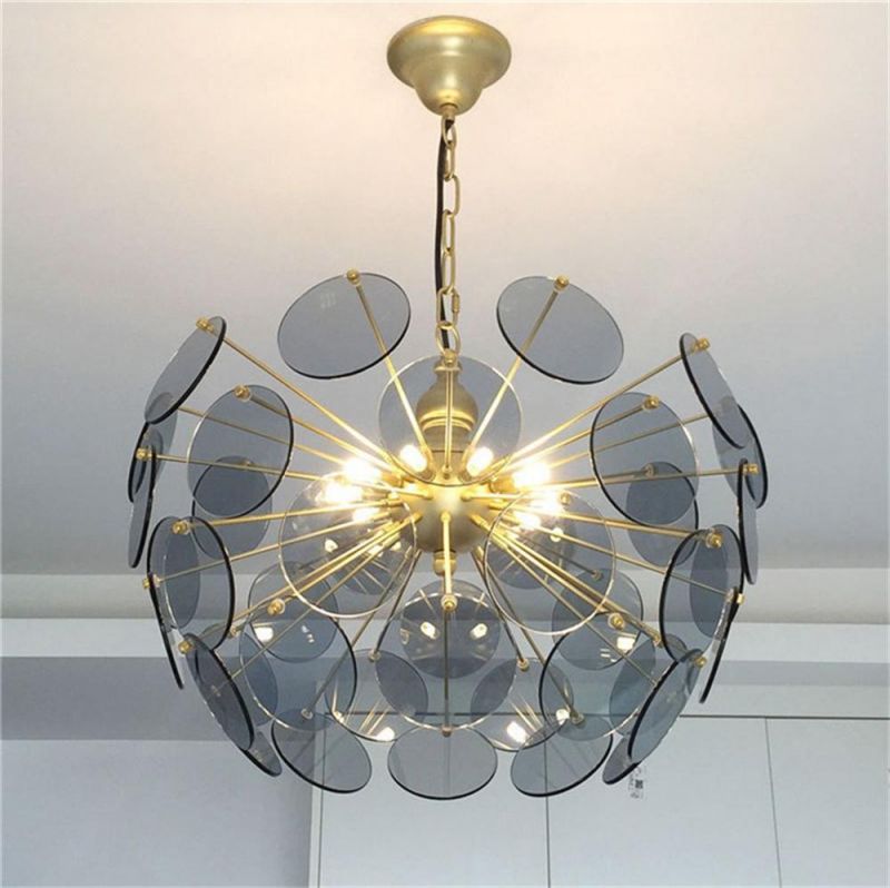 Post Modern Light Luxury Chandelier Nordic Molecular Living Room Chandelier Modern Simple Glass Creative Bedroom Restaurant Lighting