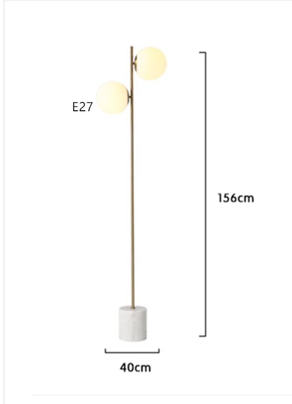 Nordic LED Floor Lamp Corner LED Floor Light Marble Bedroom Lamp Minimalist Light (WH-MFL-72)